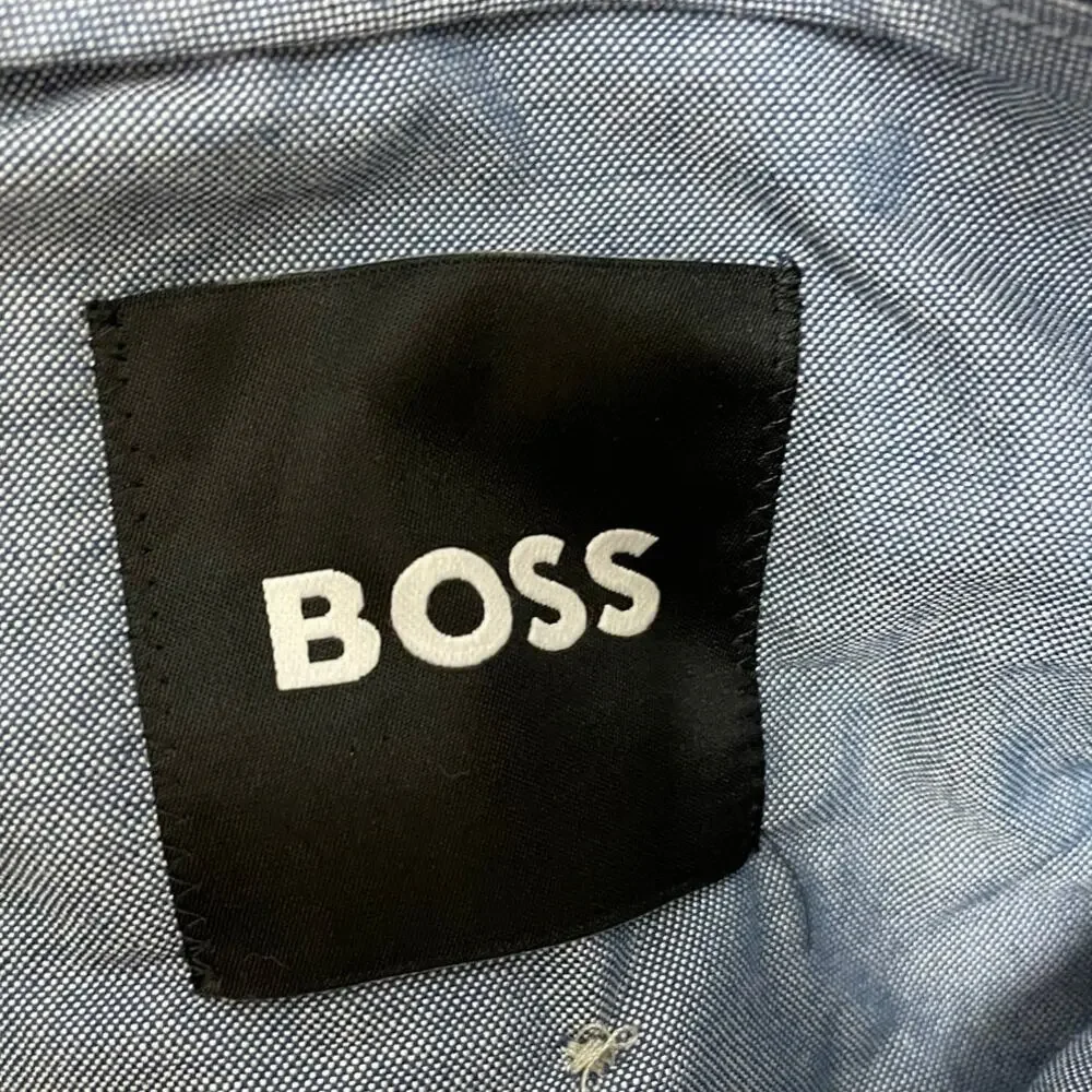 Boss Hugo Boss NWT H-Genius-222 Men's Dress Pants Blue Size 36R Slim Fit Chino